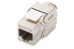DIGITUS - CAT 6 Keystone Jack, Shielded/Zırhlı, 250 MHz acc. ISO/IEC 11801:2002 AM2:2009/09, aletsiz sonlandırma özelliği
