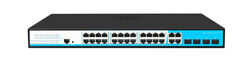 Netlink 24 Port Gigabit+4 Combo +4 Sfp Managed L2 Poe Switch 400W