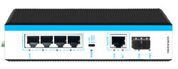 Netlink 4 Port Gigabit + 1 Uplink + 1 Sfp Port Endüstriyel Poe Switch - Thumbnail