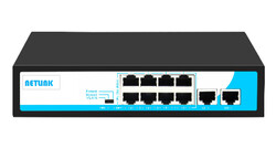 NETLINK - Netlink 8 Port- 10/100 Poe+2 Gigabit Rj45 Uplink Switch 150W