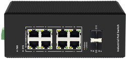 Netlink 8x10/100/1000Base-TX POE Port and 2xGigabit SFP Port Endüstriyel Switch - Thumbnail