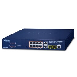 PLANET - Planet PL-FGSD-1008HPS 8 Port Fast Ethernet PoE Websmart Switch