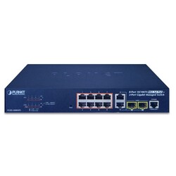 Planet PL-FGSD-1008HPS 8 Port Fast Ethernet PoE Websmart Switch - Thumbnail