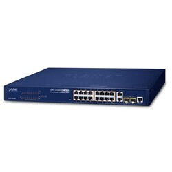 Planet PL-FGSW-1816HPS 16 Port Fast Ethernet PoE Websmart Switch - Thumbnail
