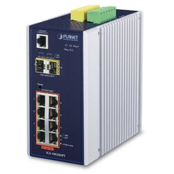 PLANET - Planet PL-IGS-10020HPT 8 Port Endüstriyel Tip Yönetilebilir Ethernet Switch