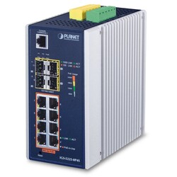 PLANET - Planet PL-IGS-5225-8P4S 8 Port Endüstriyel Tip Yönetilebilir Ethernet Switch